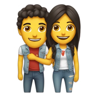 Couple-love-Colombian-music sticker