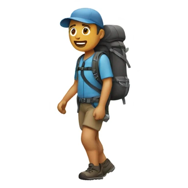 Hiking person  sticker