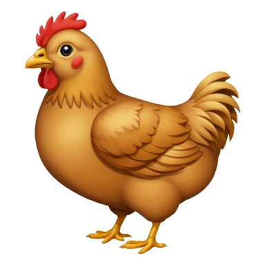 Ein Huhn das down Syndrom hat und schielt sticker