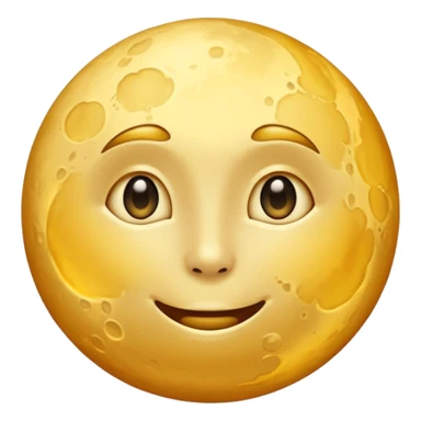 golden moon sticker
