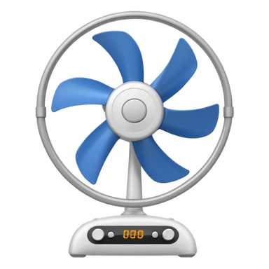 electric fan cartoon sticker