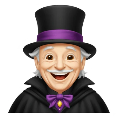 An old magician laughing loudly 🤣 sticker