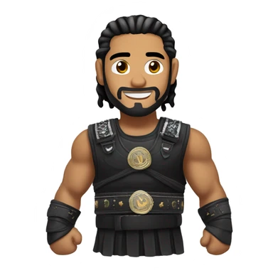 Roman Reigns with belt sticker