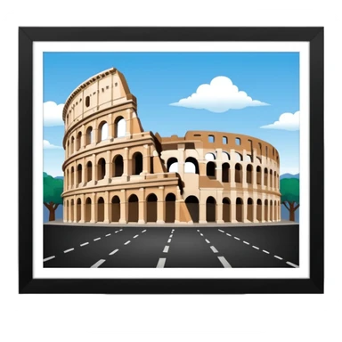 colosseum rome  2D sticker