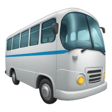 Voiture sur un bus sticker