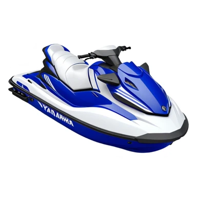 Jet Ski - Yamaha EX Deluxe (Model Year: 2022) (Iconic colour: Blue and white) sticker