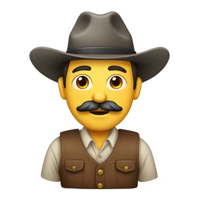 Agricultor con bigote y zanahoria sticker
