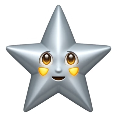 
 Metal star blinking  sticker