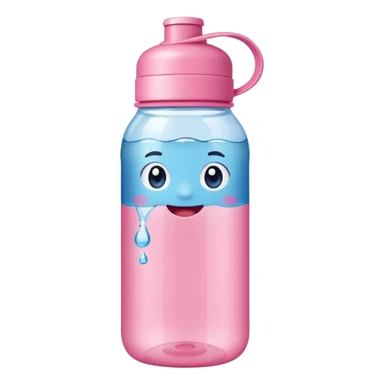 Cute water bottle sticker