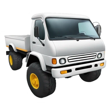 Squatted truck with big 26 inch wheels sticker