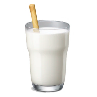 Match and milk in a glass sticker
