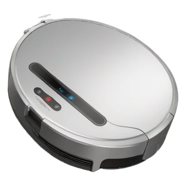 A sad cartoon robot vacuum cleaner sticker