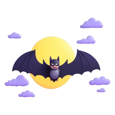 bat signal in the sky sticker