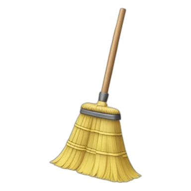 sweeping broom lifing dust sticker