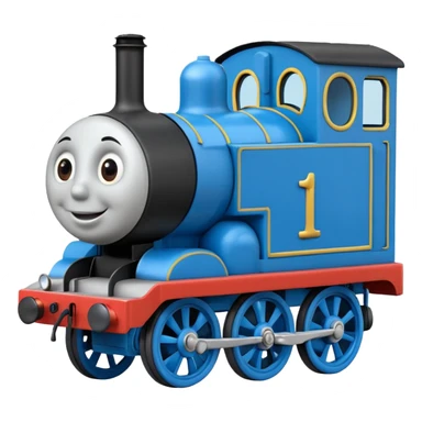 Thomas the tank engine side emoji sticker
