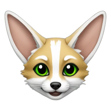 Fennec fith Algerian flag sticker