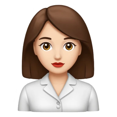 Zezette de femme blanche brune sticker