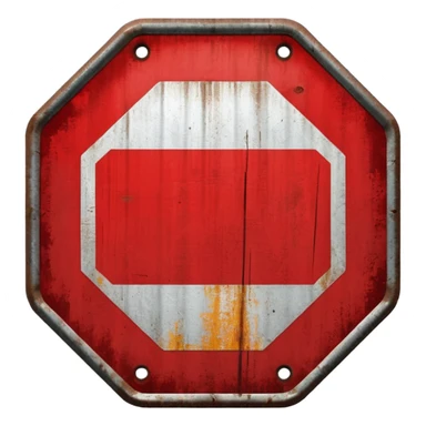 traffic stop sign  sticker