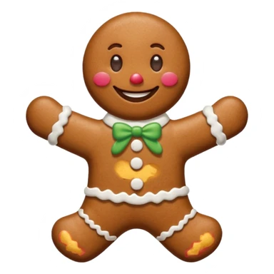 gingerbread man sticker