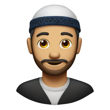 Man with yarmulke  sticker