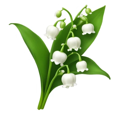 Lily of the valley flowers  sticker