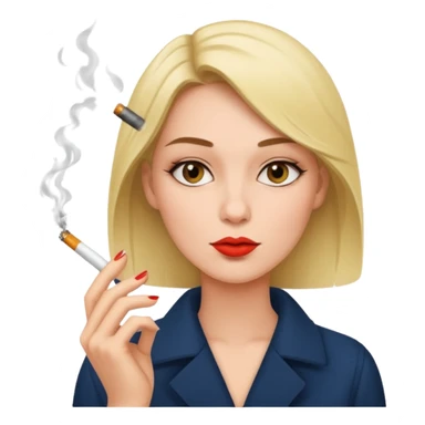 femme qui fume sticker