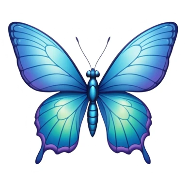 Mariposa azul sticker