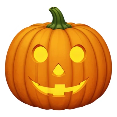 orange regular big autumn pumpkin sticker