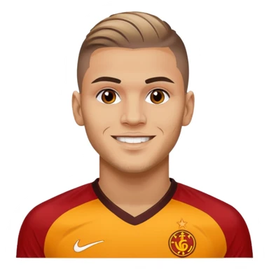 Mauro icardi Galatasaray formasıyla gol sevinci yapıyor sticker