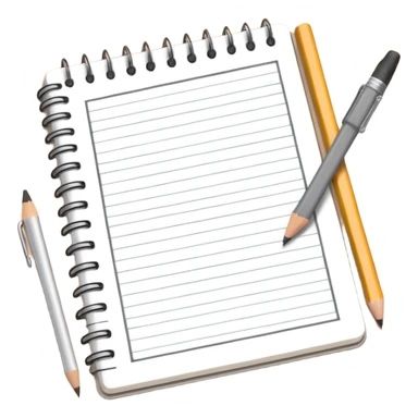 sketchbook with pencil
 sticker