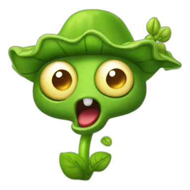 peashooter from plants vs zombie sticker