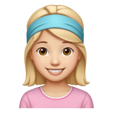 Cute preppy emoji sticker