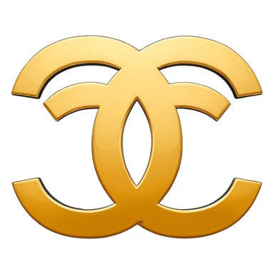 Make the double C Chanel logo sticker