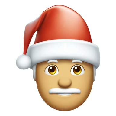igloo xmas santa hat sticker