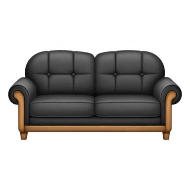 Minimalistic flat vector icon, iOS style, thin black contour on white background. Old sofa divided into two halves: one side worn out and shabby, the other side new and modern. Clean, no text, no shadows. sticker