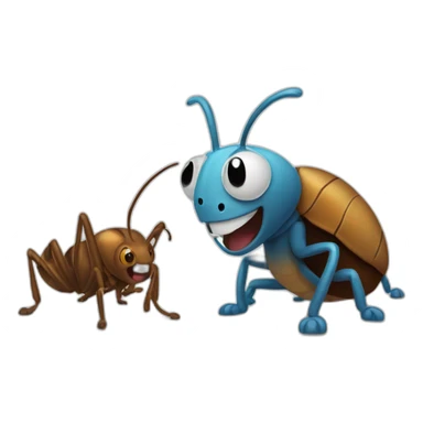 Oggy and cockroaches sticker