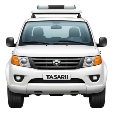 white tata safari sticker