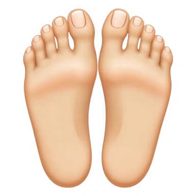 Foot with a smiling face on each toe sticker