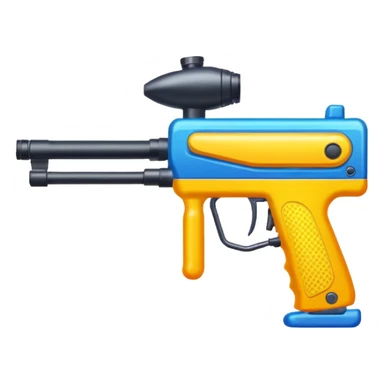 paintball gun colorful sticker