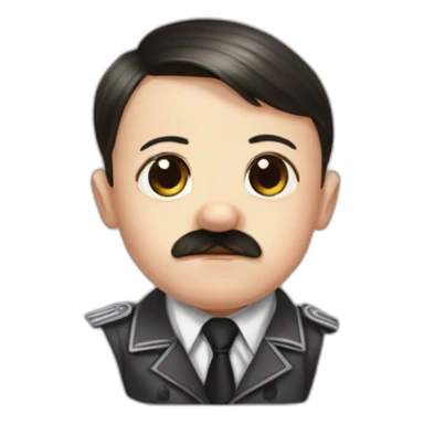Adolf Hitler foetus cute sticker