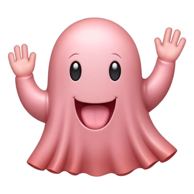 kawaii SPAM MEAT ghost EMOJI sticker
