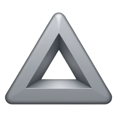 gray triangle parallel to the left, 60 degrees inclined, plain sticker