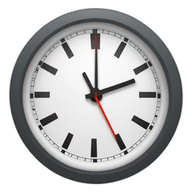 clock showing 01:00 sticker