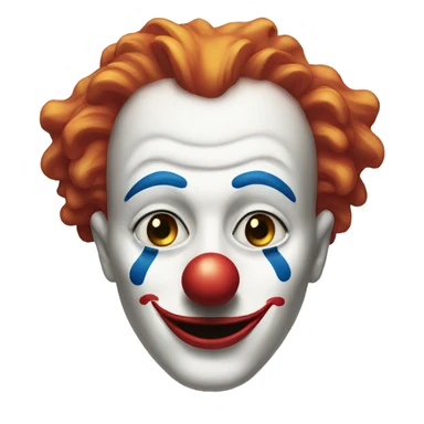 clown mask items without the mask sticker