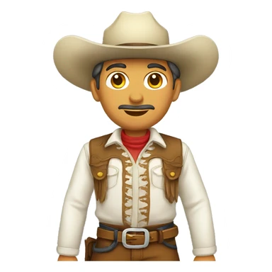 Vaquero con piel blanca  sticker