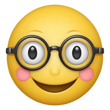 a smilie with four eyes sticker