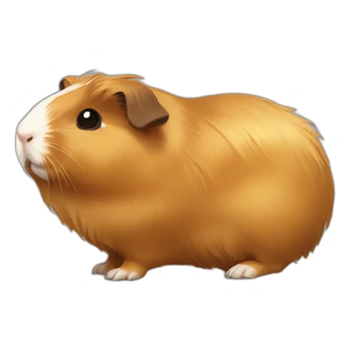 Golden abyssinian guinea pig sticker