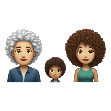 one white man with long curly hair and one mixed race woman with afro cut and one alley cat seat sticker
