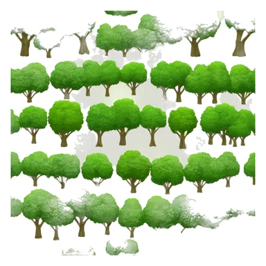 driade tree hearts sticker