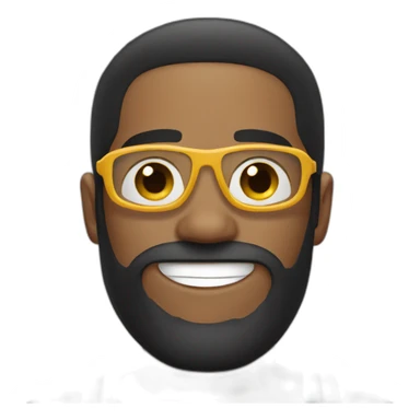 Swimmer googles black hair and beard sticker